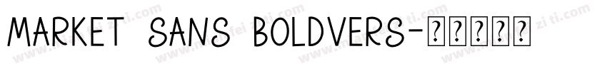 Market Sans BoldVers字体转换